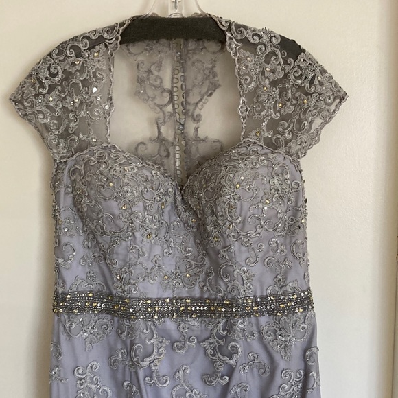 Mori Lee Dresses & Skirts - Mori Lee VM Collection Beaded Evening Gown/Mother of the Bride Silver # 71211